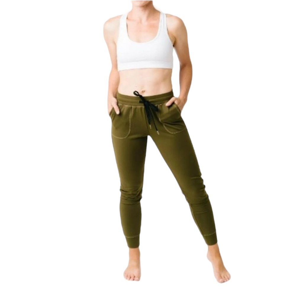 ZYIA Unwind Olive Green Jogger M